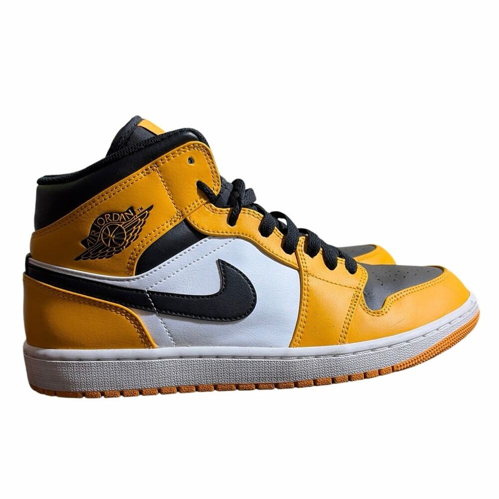 Air Jordan 1 Mid Taxi Black Yellow Toe Mens Size 10.5
Excellent Used Condition